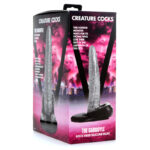 Creature Cocks The Gargoyle Rock Hard Silicone Dildo - Silver 23.6 cm Fantasy Dildo - Image 8