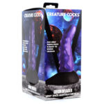 Creature Cocks Orion Invader Veiny Space Alien Silicone Dildo - Purple 18.4 cm Veiny Dildo - Image 8