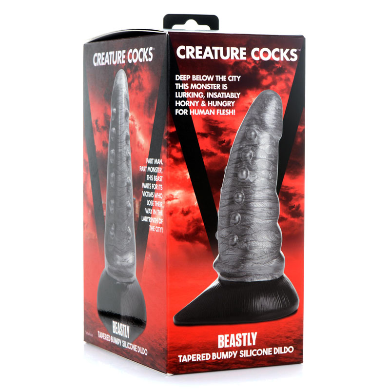 Creature Cocks Beastly Tapered Bumpy Silicone Dildo - Image 9