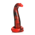 Creature Cocks King Cobra Silicone Dildo - Red 21.4 cm Fantasy Dildo - Image 5