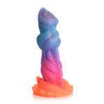 Creature Cocks Aqua-Cock - Glow in Dark Multi-Coloured 19.3 cm Fantasy Dildo - Image 5