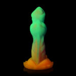 Creature Cocks Aqua-Cock - Glow in Dark Multi-Coloured 19.3 cm Fantasy Dildo - Image 7