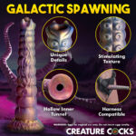 Creature Cocks Deep Invader - Multi-Coloured 22.9 cm Ovipositor Fantasy Dildo - Image 4