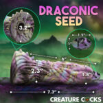 Creature Cocks Dragon Spawn - Multi-Coloured 18.5 cm Ovipositor Fantasy Dildo - Image 5
