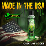 Creature Slime by Creature Cocks - Green Slime - Green Water Based Lubricant - 237 ml Bottle - Image 7