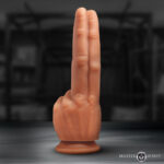 Master Series The Pleaser - Flesh 23.6 cm Double Finger Dildo - Image 2