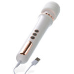 Adam & Eve Rechargeable Magic Massager - Rose Gold/White 33 cm USB Rechargeable Massager Wand - Image 6