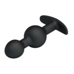Party Up JAMES Anal Bead Plug - Black 10.4 cm Beaded Butt Plug - Image 3