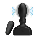 MR PLAY Inflatable Anal Plug - Black USB Rechargeable Inflatable Anal Plug with Wireless Remote - Image 2