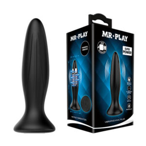 Mr Play Vibrating Anal Plug - Black