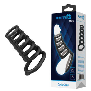 Party Up KIM Cock Cage – Black