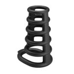 Party Up KIM Cock Cage - Black Cock Ring Cage - Image 3