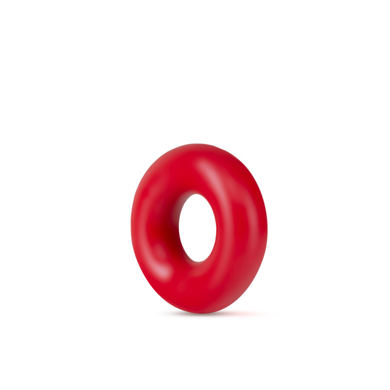 Stay Hard Donut Rings Oversized – Red, Set of 2 - Image 3