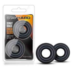 Stay Hard Donut Rings Oversized – Set of 2