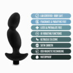 Anal Adventures Platinum Vibrating Prostate Massager 04 - Black 16.5 cm USB Rechargeable Prostate Massager - Image 3