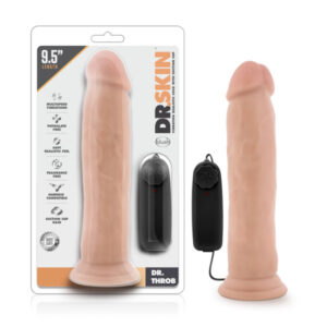 Dr. Skin Dr. Throb Vibrating Dildo, 24.1cm
