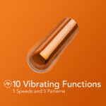 Kool Vibes - Rechargeable Mini Bullet - Tangerine - Orange 6.4 cm USB Rechargeable Bullet - Image 2