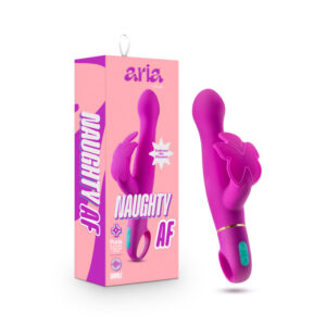 Aria Naughty AF Butterfly Vibrator, Plum