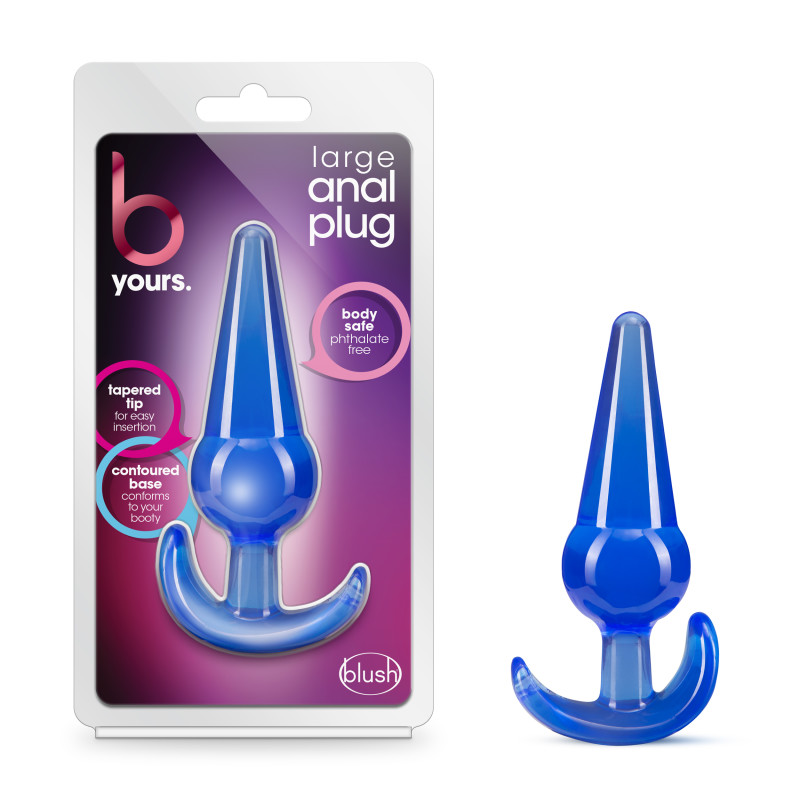 B Yours Large Anal Plug in Blue