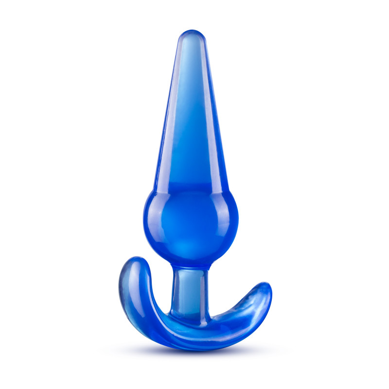 B Yours Large Anal Plug in Blue - Image 2