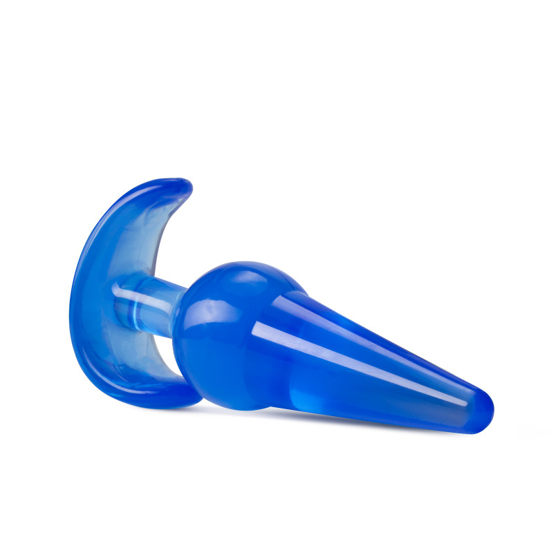 B Yours Large Anal Plug in Blue - Image 3