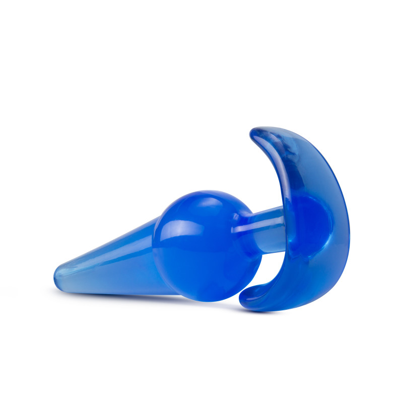 B Yours Large Anal Plug in Blue - Image 4