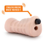 M for Men Ashley - Flesh Vibrating Vagina Stroker - Image 6