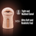 EnLust - Nicole - Flesh Vibrating Oral Stroker - Image 2