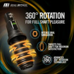 M For Men - 3rd Base - Black USB Rechargeable Vibrating & Rotating Auto Stroker - Image 4