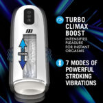 M For Men Robo-Bator - White USB Rechargeable Vibrating Auto Stroker - Image 3