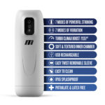 M For Men Robo-Bator - White USB Rechargeable Vibrating Auto Stroker - Image 7