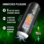 M For Men - Master Blaster - USB Rechargeable Vibrating & Sucking Auto Stroker - Image 2