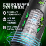 M For Men - Master Blaster - USB Rechargeable Vibrating & Sucking Auto Stroker - Image 3