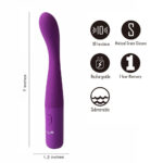Maia CHELSI - Purple 17.8 cm USB Rechargeable Vibrator - Image 3