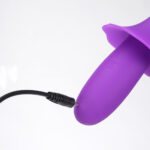 Maia SIENNA - Purple - Purple 15.2 cm USB Rechargeable Fluttering Bullet - Image 3