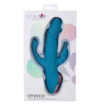 Maia KENNEDI - Blue 23.5 cm USB Rechargeable Triple Stimulating Vibrator - Image 5