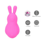 Maia BRI - Pink - Pink 9 cm USB Rechargeable Vibrating Bunny Bullet - Image 2