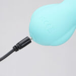 Maia BRI - Teal - Teal 9 cm USB Rechargeable Vibrating Bunny Bullet - Image 3