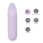 Maia TAWNI - Lavender - Lavender 9 cm USB Rechargeable Bullet with Flickering Tip - Image 2