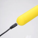 Maia TAWNI - Yellow - Yellow 9 cm USB Rechargeable Bullet with Flickering Tip - Image 3