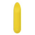 Maia TAWNI - Yellow - Yellow 9 cm USB Rechargeable Bullet with Flickering Tip - Image 4