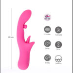 Maia ALORA - Pink 24.1 cm USB Rechargeable Rotating & Licking Vibrator - Image 2