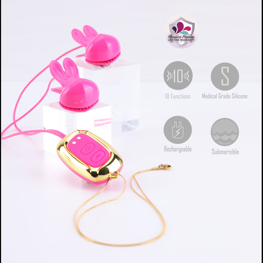 Maia Molli Vibrating Nipple Clamps & Necklace - Image 5