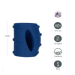 Maia ROMEO - Blue - Blue USB Rechargeable Vibrating Girth Enhancer Sleeve - Image 2