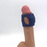 Maia ROMEO - Blue - Blue USB Rechargeable Vibrating Girth Enhancer Sleeve - Image 3