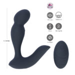 Maia COLTON - Black - Black USB Rechargeable Vibrating Prostate Massager with Wireless Remote - Image 3