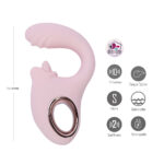 Maia JAYLEE - Pink - Pink USB Rechargeable Dual Motor Vibrator - Image 3
