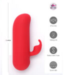 Maia ZIA - Red 7.6 cm USB Rechargeable Mini Bullet Rabbit - Image 3