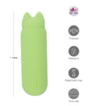 Maia ALLIE - Green 7.6 cm USB Rechargeable Vibrating Bullet - Image 3