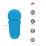 Maia INDI - Blue 7.6 cm USB Rechargeable Mini Vibrating Wand - Image 3